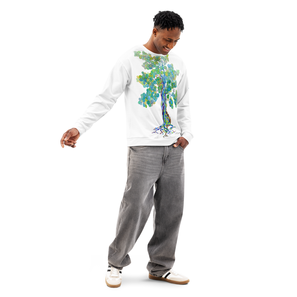 GREEN RELIGION TRUE TREES “By the Bay” Unisex Cotton Sweatshirt