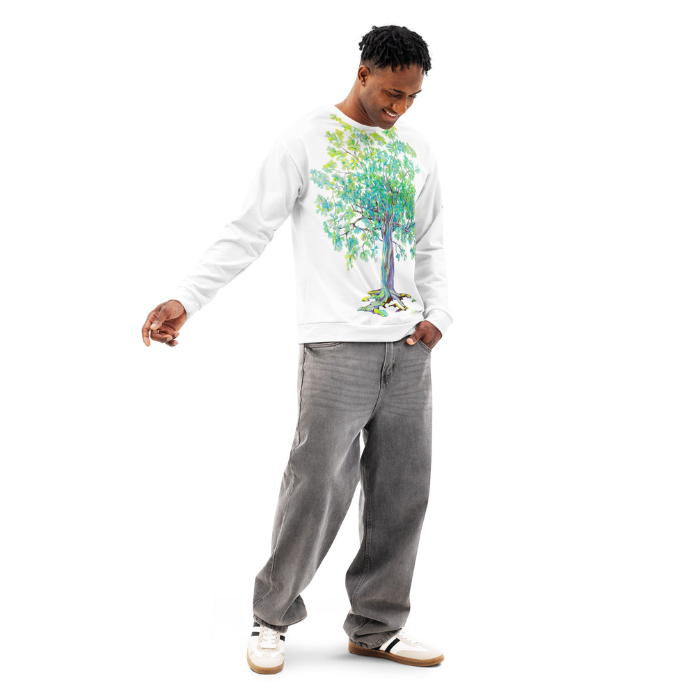 GREEN RELIGION TRUE TREES “Bird Lover” Unisex Cotton Sweatshirt