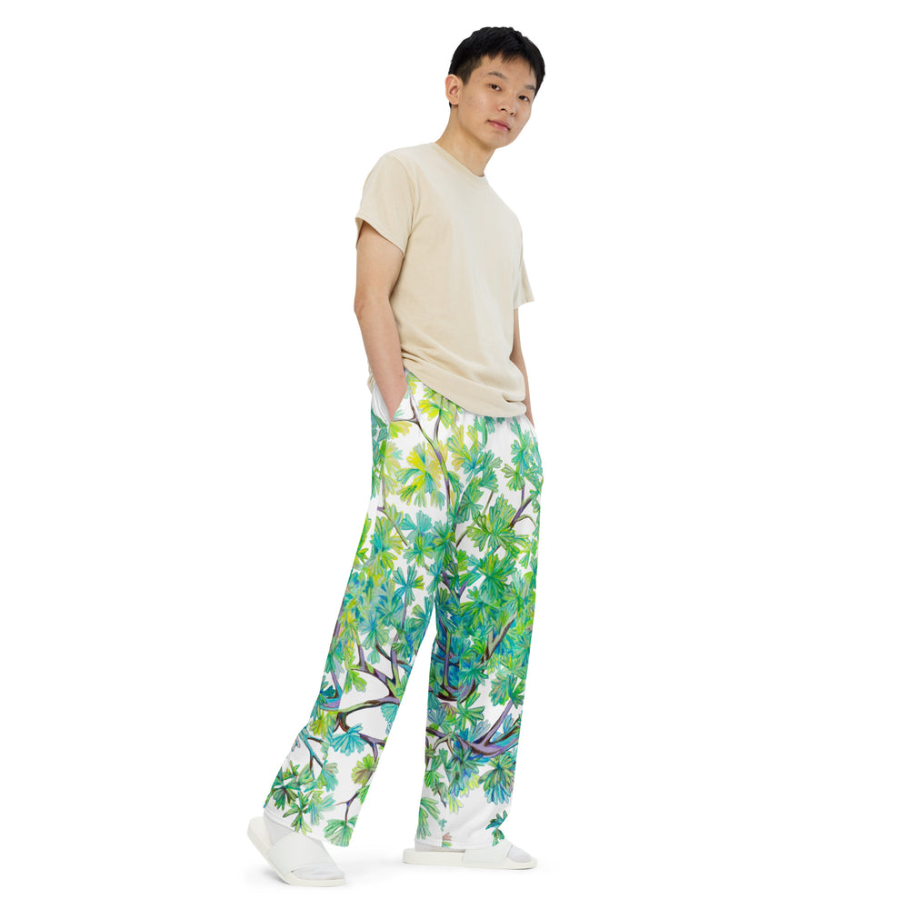 TRUE TREES Bird Lover · Tree Jumper · Unisex Wide-Leg Pants by Green Religion