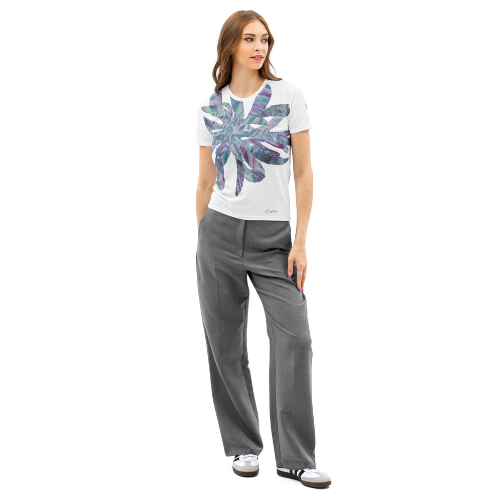 RELIGIÓN VERDE · FLORES CORTADAS · “Low Green” · Camiseta de mujer