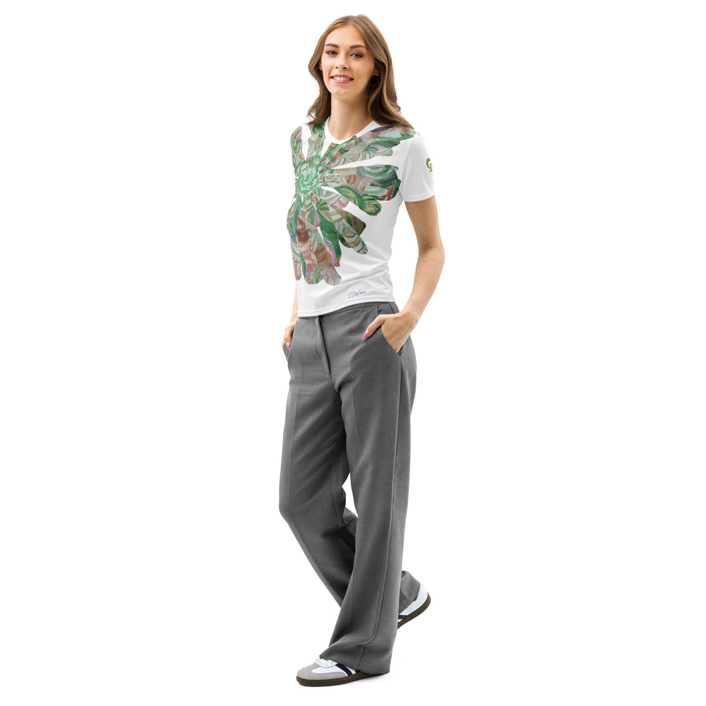 RELIGIÓN VERDE · FLORES CORTADAS · “Forest Floor” · Camiseta de mujer