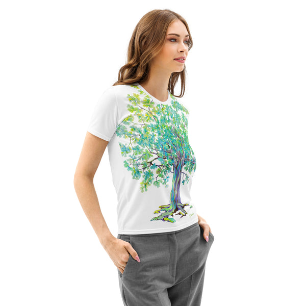 GREEN RELIGION · TRUE TREES · “Bird Lover” · Women’s T-Shirt
