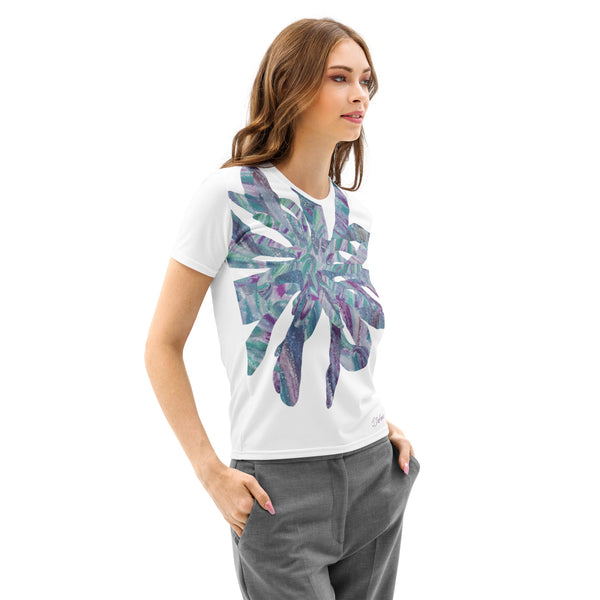GREEN RELIGION · CUT FLOWERS · “Low Green” · Women’s T-Shirt