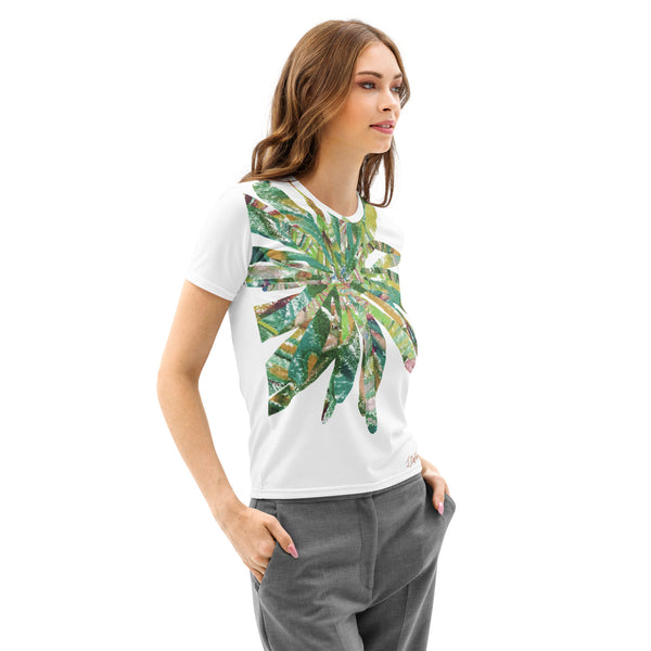 GREEN RELIGION · CUT FLOWERS · “Lake Shore” · Women’s T-Shirt