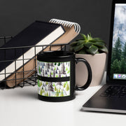 GREEN RELIGION · SPOKEN LEAF · “TREE MINDED” · 11 oz Black Glossy Mug · 2026 Print Edition