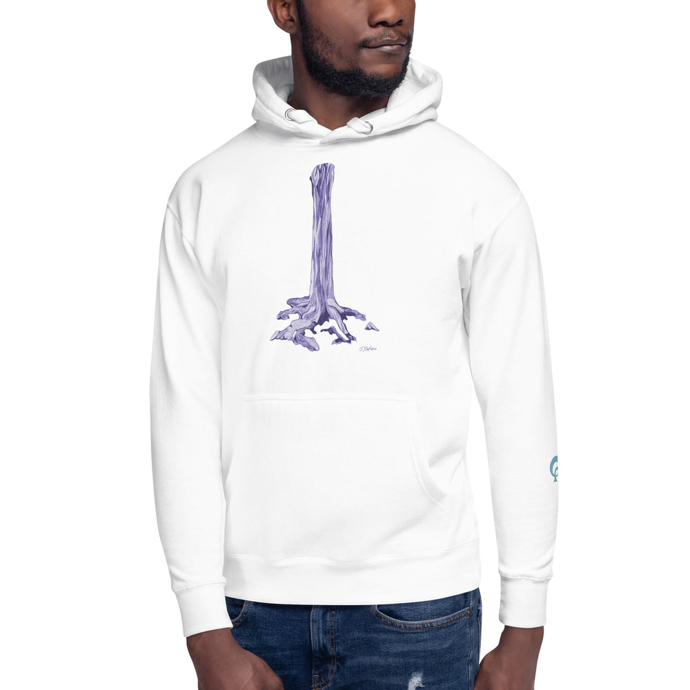 RELIGIÓN VERDE · ÁRBOLES VERDADEROS · ROOT FLARE · “Amante de los pájaros” · Sudadera con capucha unisex premium