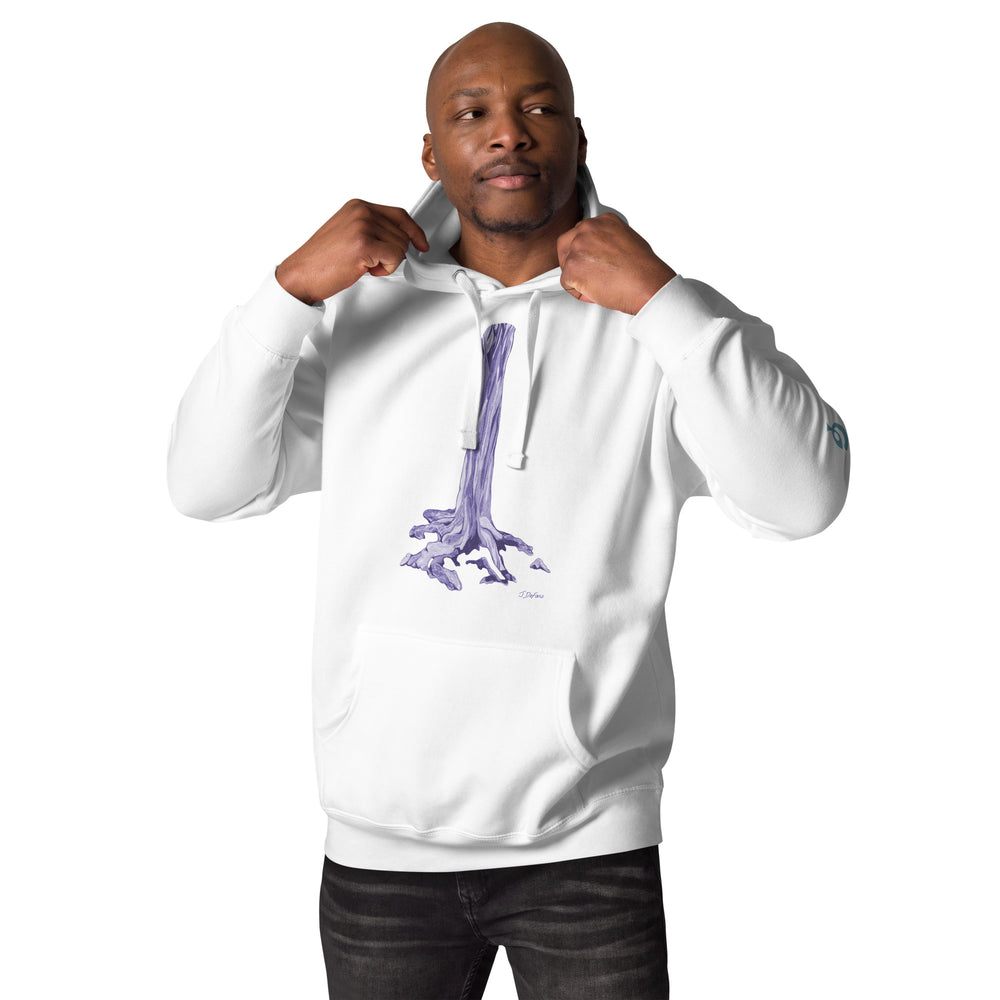 RELIGIÓN VERDE · ÁRBOLES VERDADEROS · ROOT FLARE · “Amante de los pájaros” · Sudadera con capucha unisex premium