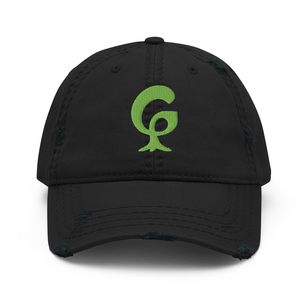 GREEN RELIGION · ORIGIN G · The Mark · Distressed Dad Hat