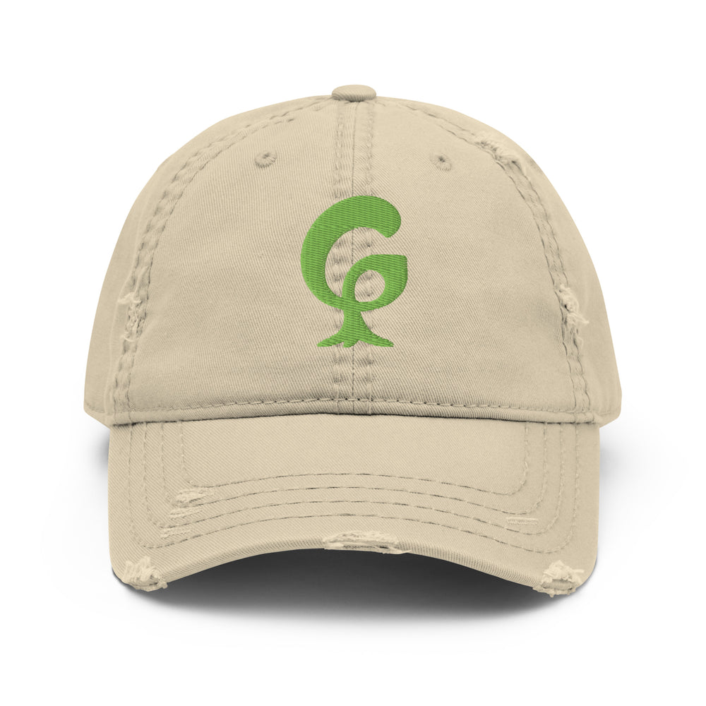 GREEN RELIGION · ORIGIN G · The Mark · Distressed Dad Hat