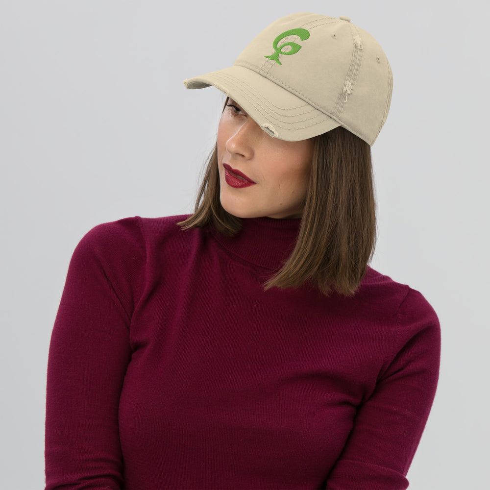 GREEN RELIGION · ORIGIN G · The Mark · Distressed Dad Hat