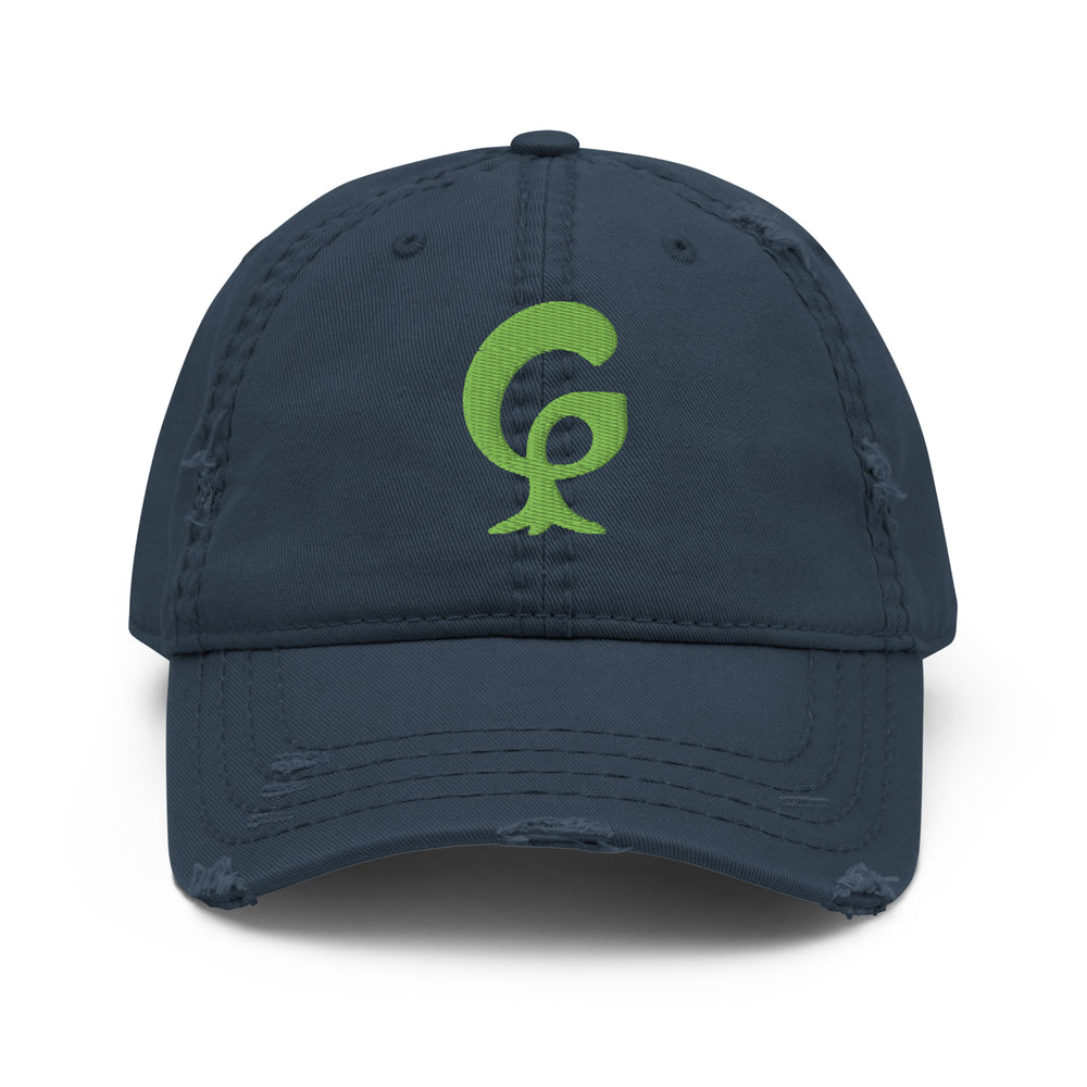 GREEN RELIGION · ORIGIN G · The Mark · Distressed Dad Hat