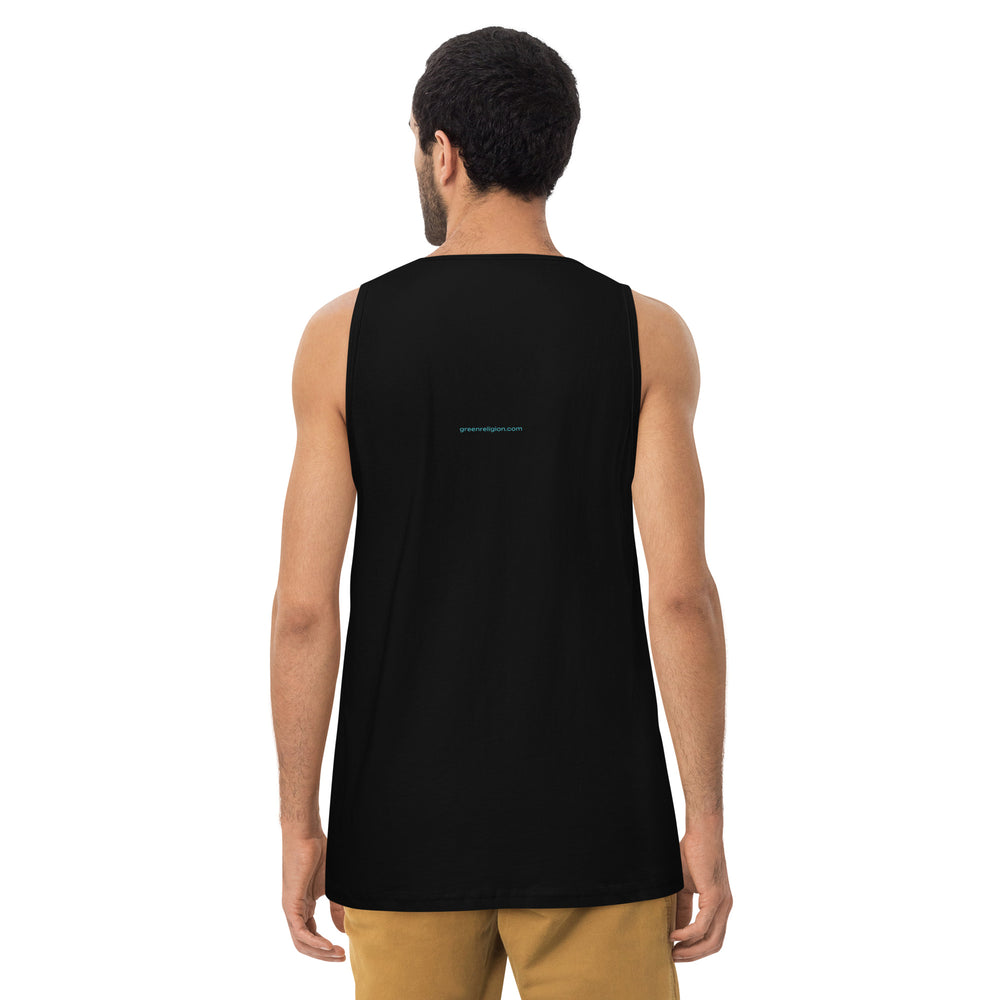 GREEN RELIGION · CANOPY LINES · “Green Sun” · Men’s Premium Tank Top