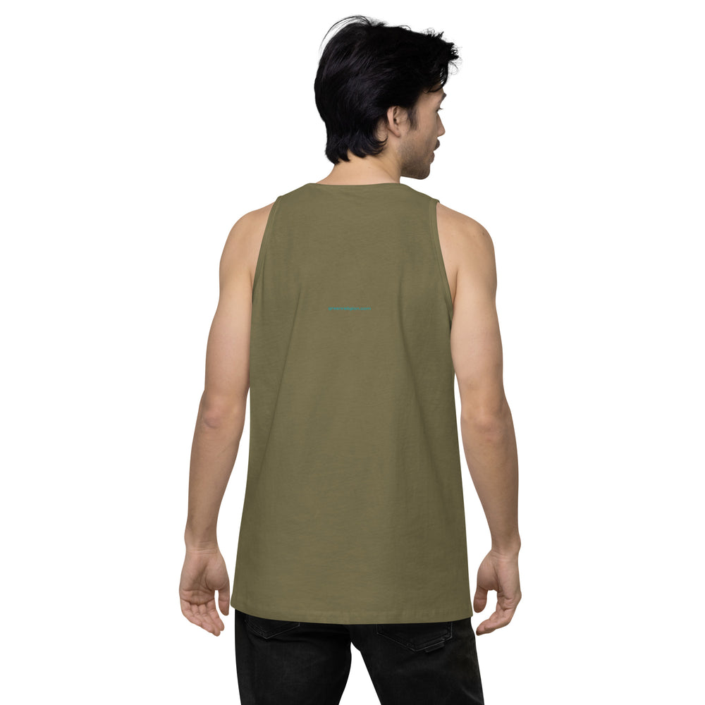 GREEN RELIGION · CANOPY LINES · “Green Sun” · Men’s Premium Tank Top
