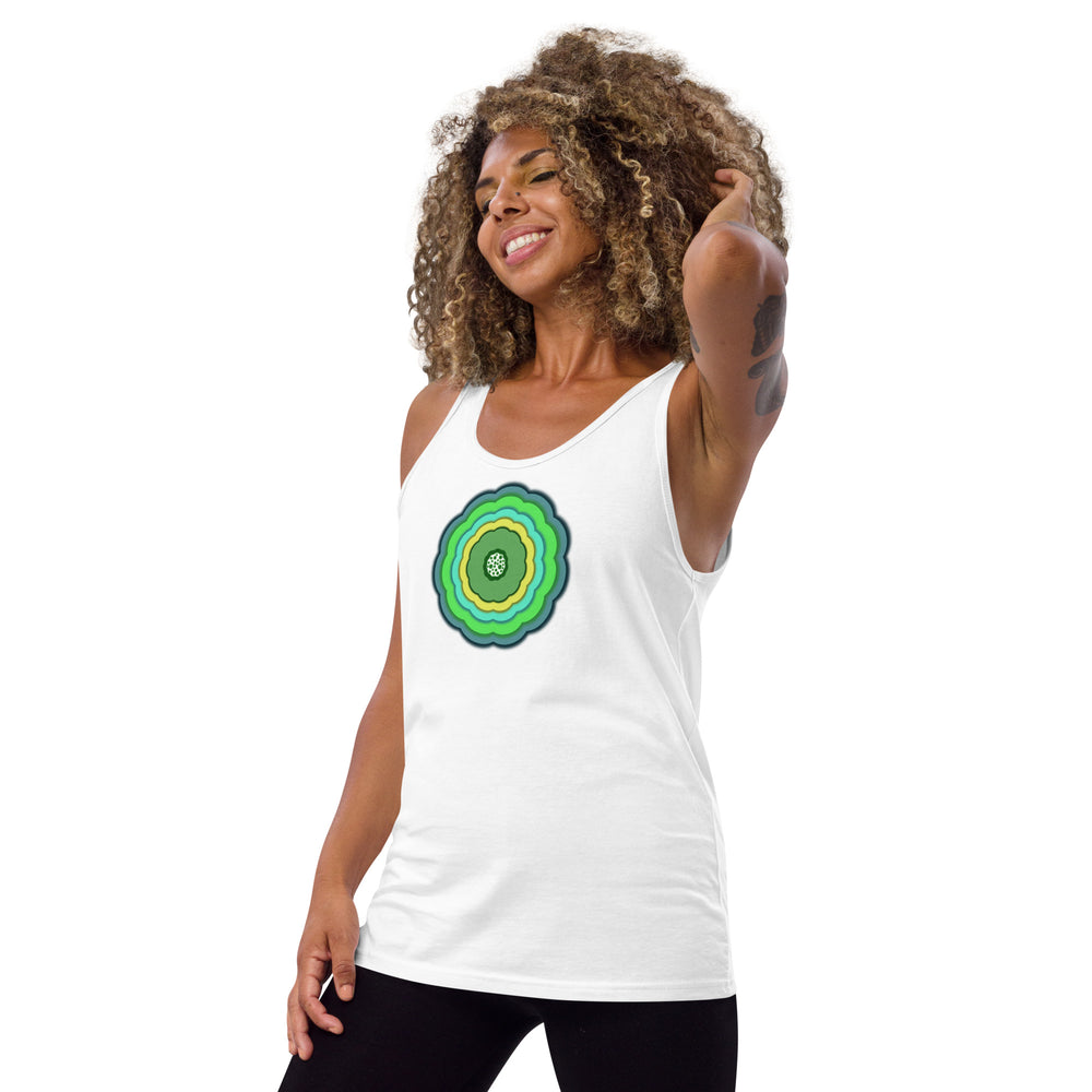 GREEN RELIGION · ORIGIN G · Unbounded Bloomin · Unisex Tank Top