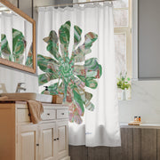 GREEN RELIGION · CUT FLOWERS · “Forest Floor” · Shower Curtain