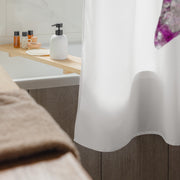 GREEN RELIGION · CUT FLOWERS · “Pink Pond” · Shower Curtain