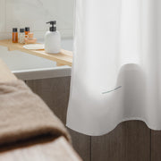 GREEN RELIGION · CANOPY LINES · “Green Sun” · Shower Curtain