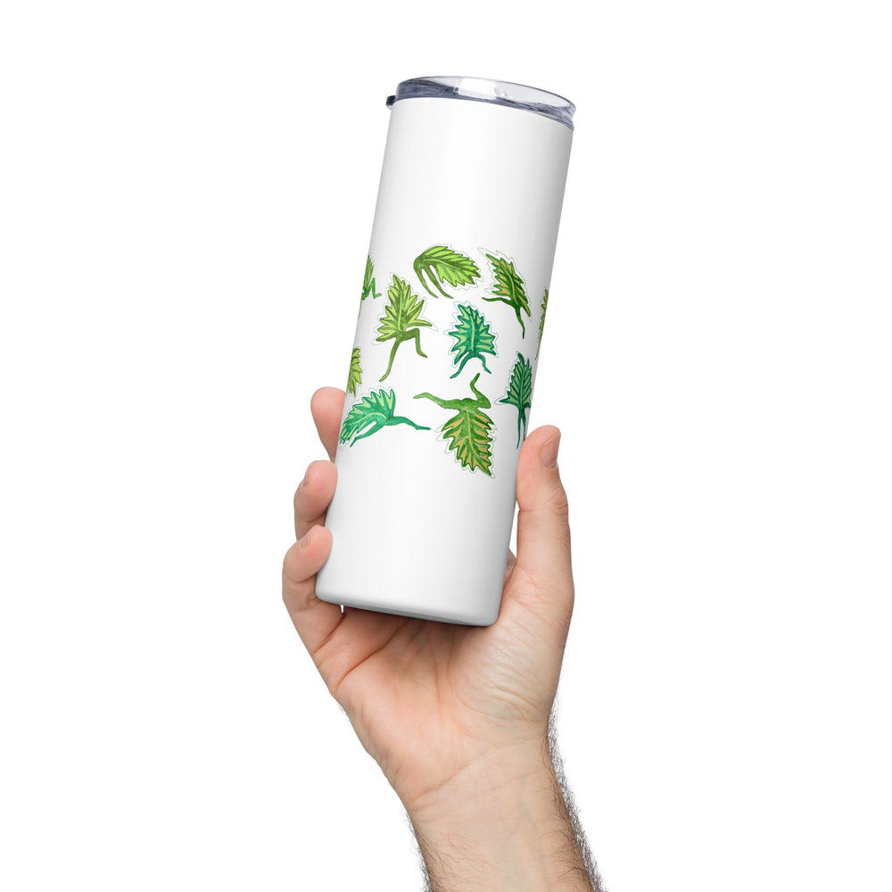 RELIGIÓN VERDE · HOJAS DE JUEGO LIBRE · “Movimiento tonto” · Edición impresa 2026 · Vaso de acero inoxidable