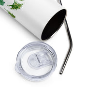 RELIGIÓN VERDE · HOJAS DE JUEGO LIBRE · “Movimiento tonto” · Edición impresa 2026 · Vaso de acero inoxidable