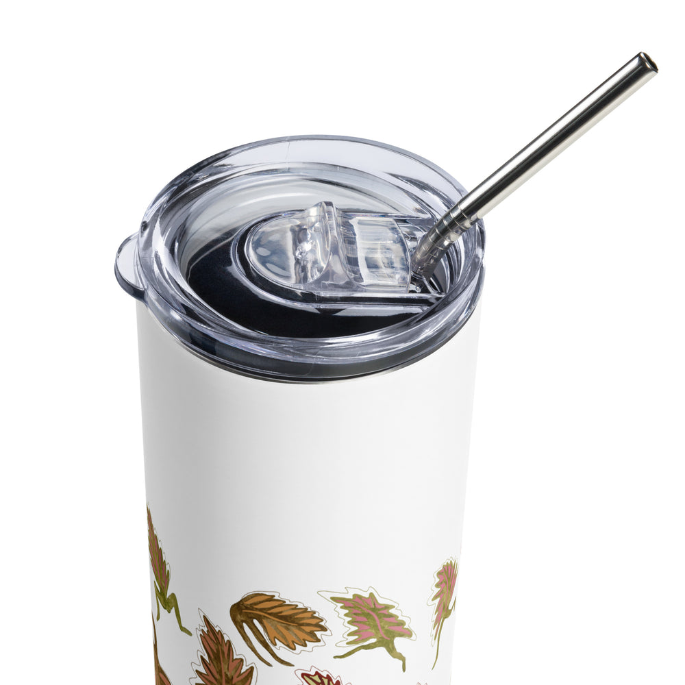 RELIGIÓN VERDE · HOJAS DE JUEGO LIBRE · “Movimiento tonto” · Edición impresa 2026 · Vaso de acero inoxidable