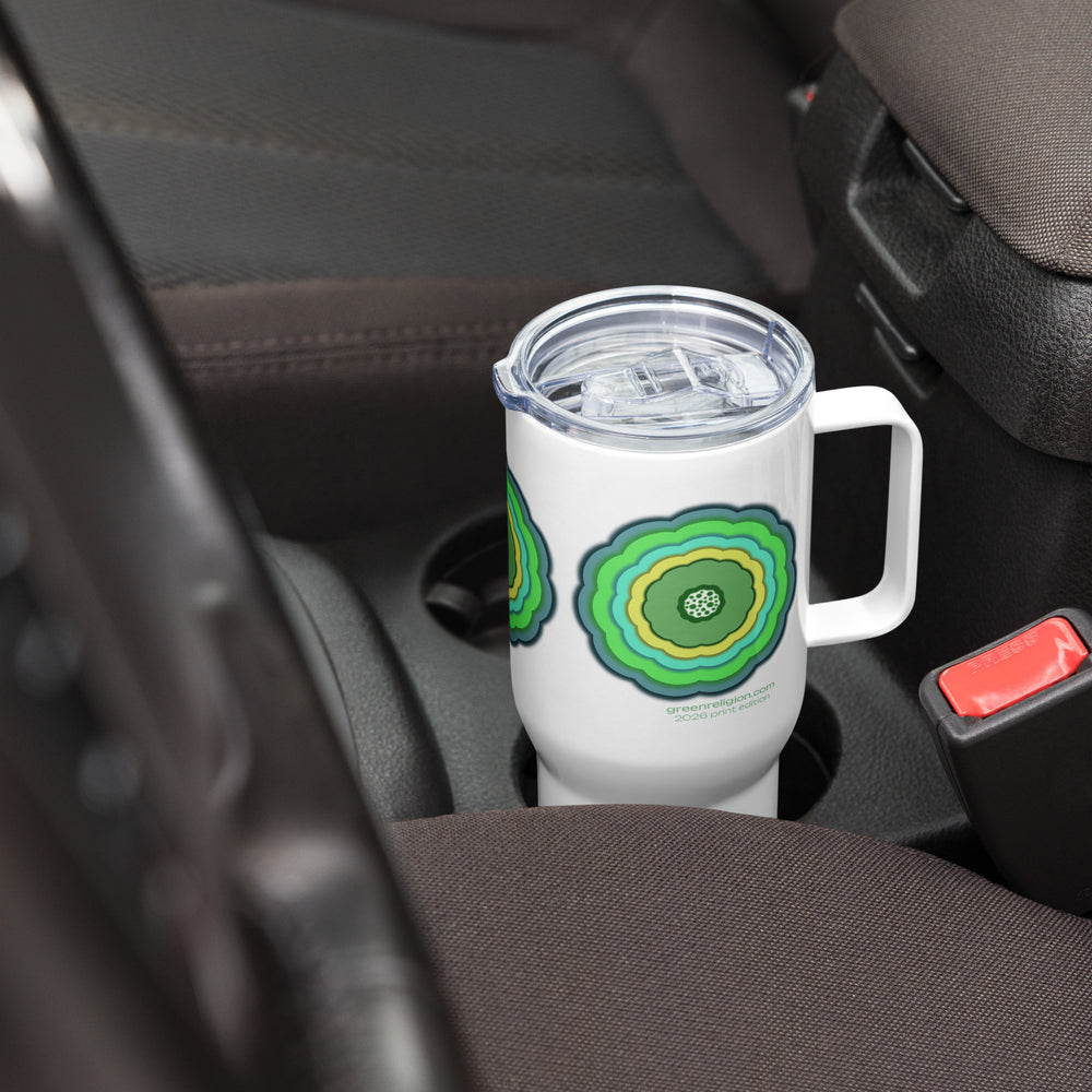GREEN RELIGION · ORIGIN G · Unbounded Bloomin · Stainless Steel Travel Mug · 2026 Print Edition