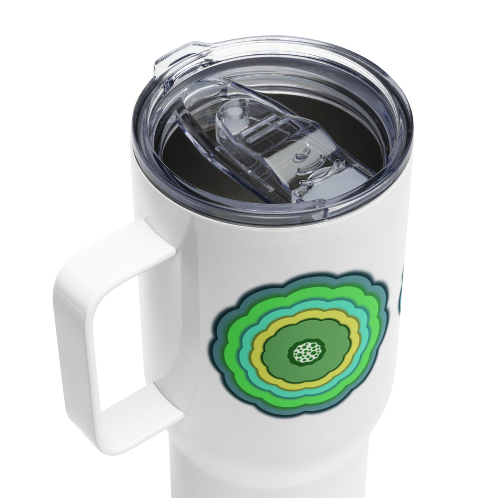 GREEN RELIGION · ORIGIN G · Unbounded Bloomin · Stainless Steel Travel Mug · 2026 Print Edition