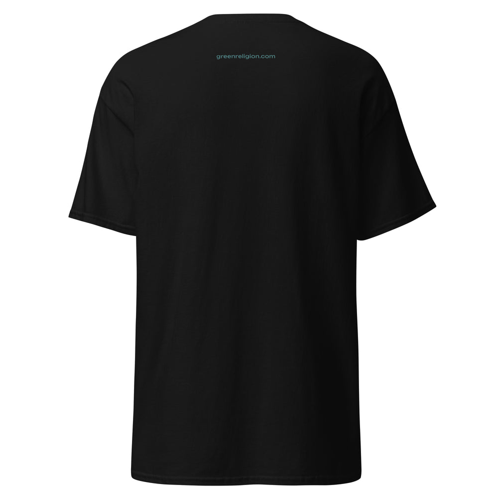GREEN RELIGION · ORIGIN G “is.” · Unisex Cotton Classic Tee