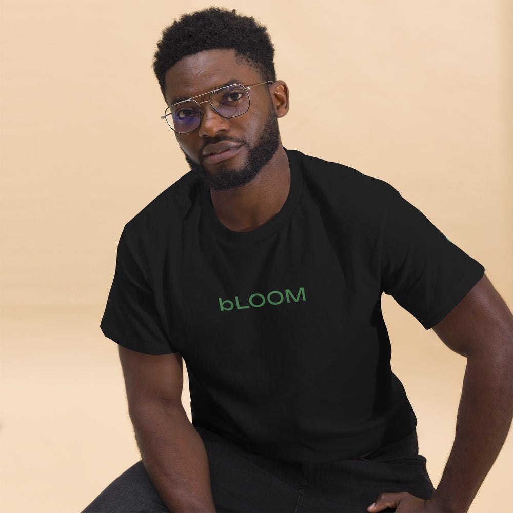 GREEN RELIGION · SPOKEN LEAF · “bLOOM” · Unisex All-Cotton Classic T-Shirt