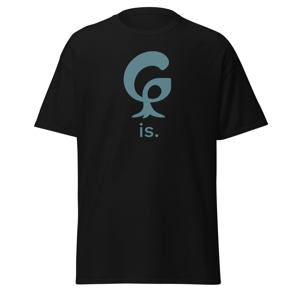 GREEN RELIGION · ORIGIN G “is.” · Unisex Cotton Classic Tee