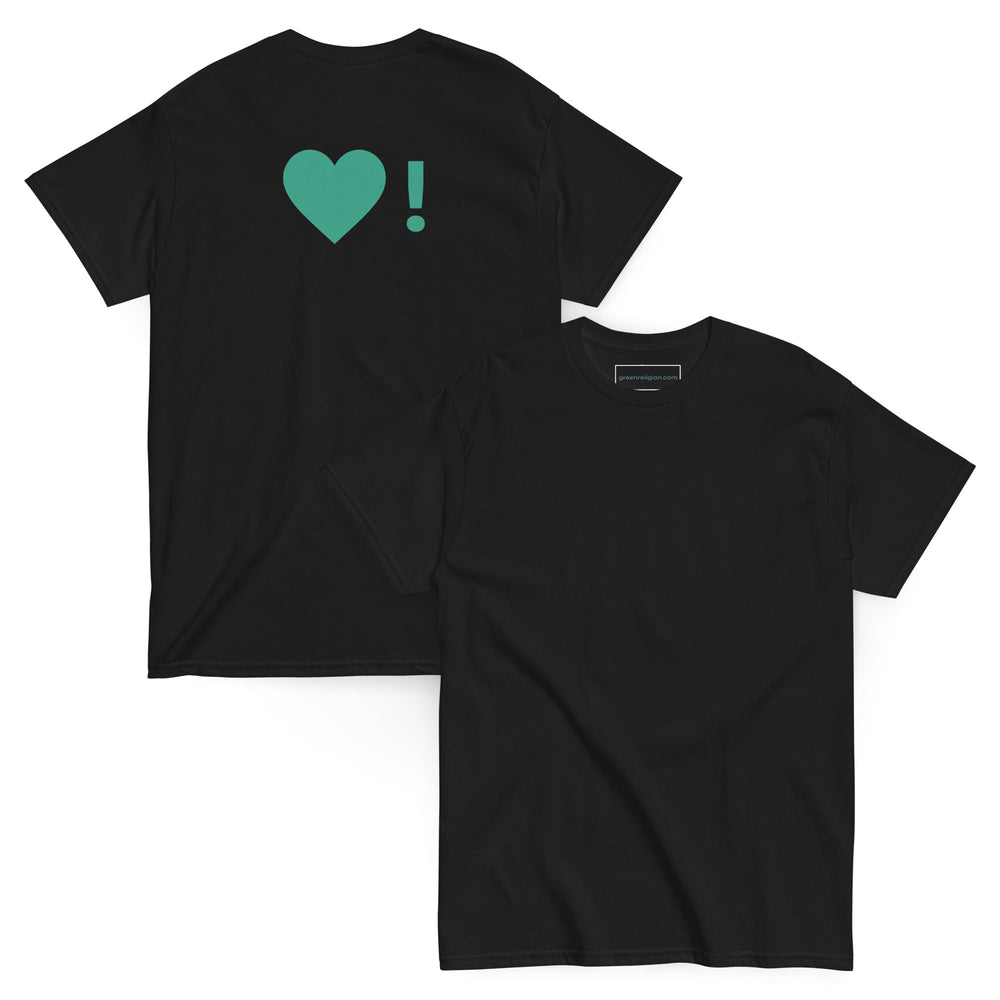 GREEN RELIGION · Spoken Leaf · Green Heart! · Unisex Cotton Classic Tee