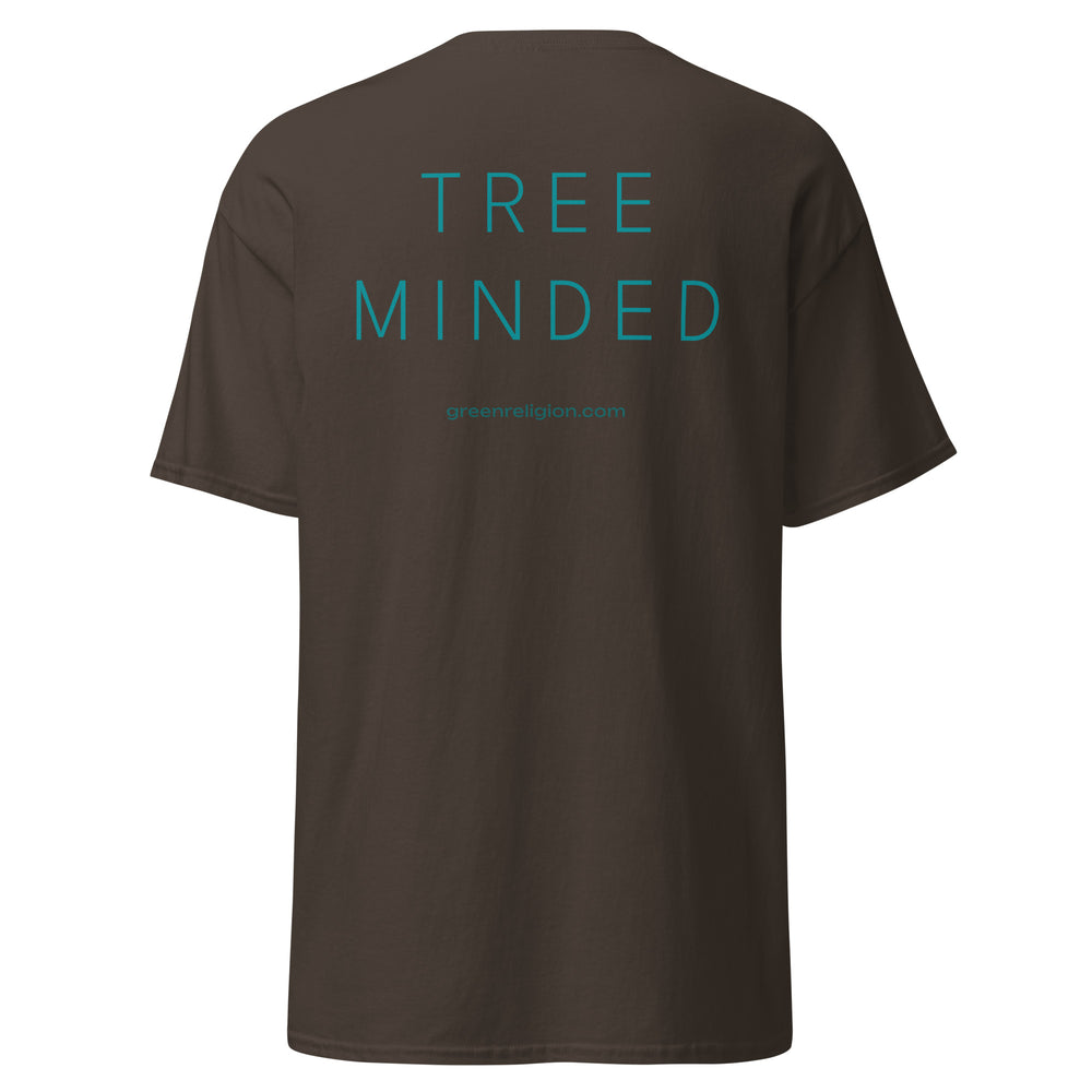 Text TREE MINDED printed on unisex T-Shirt