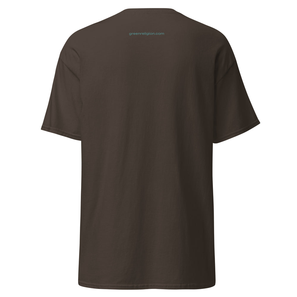 GREEN RELIGION · ORIGIN G “is.” · Unisex Cotton Classic Tee
