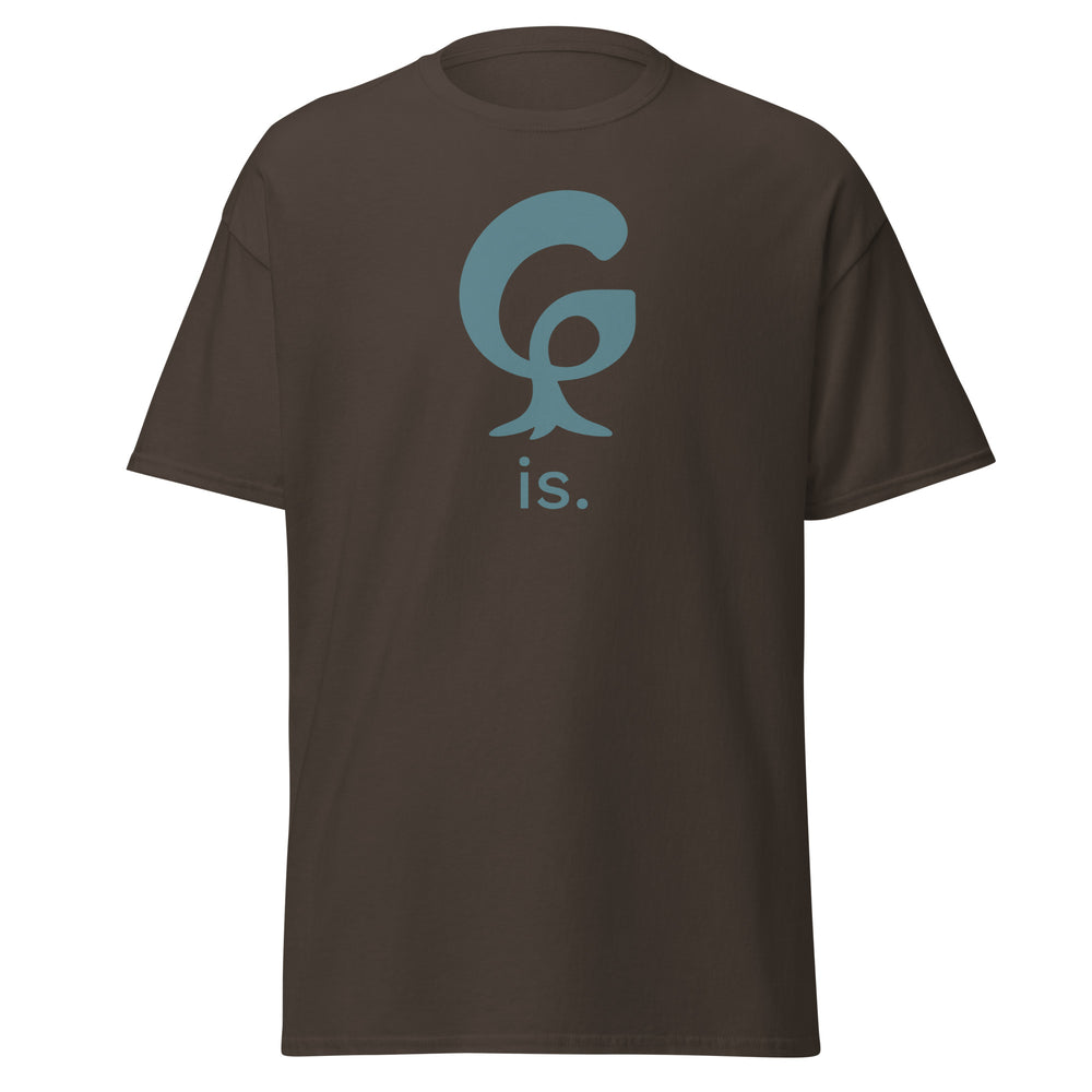GREEN RELIGION · ORIGIN G “is.” · Unisex Cotton Classic Tee