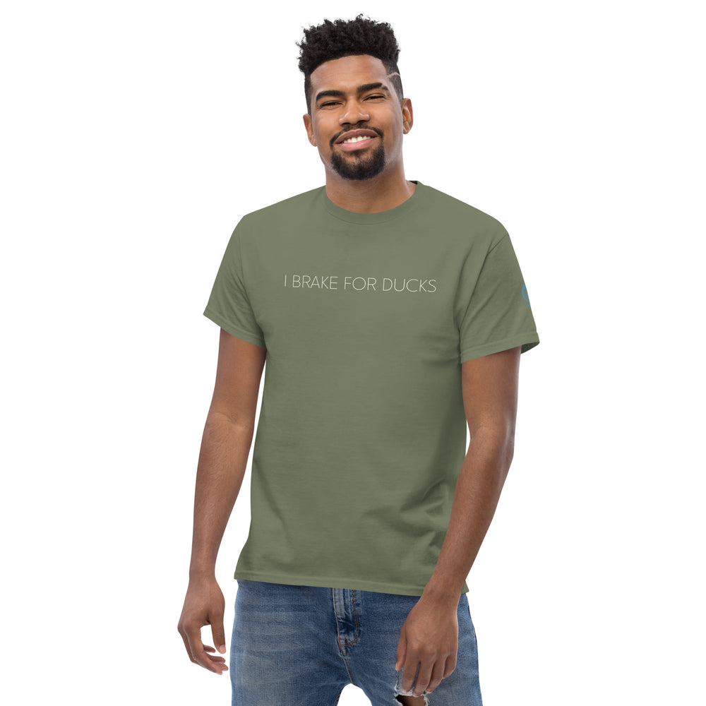 GREEN RELIGION · SPOKEN LEAF · “I BRAKE FOR DUCKS” · Unisex Classic T-Shirt
