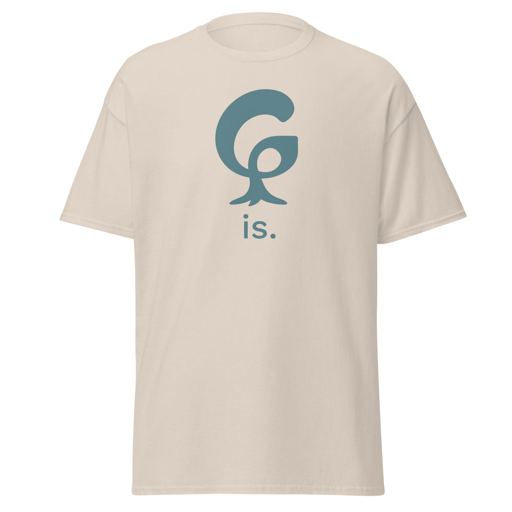 GREEN RELIGION · ORIGIN G “is.” · Unisex Cotton Classic Tee