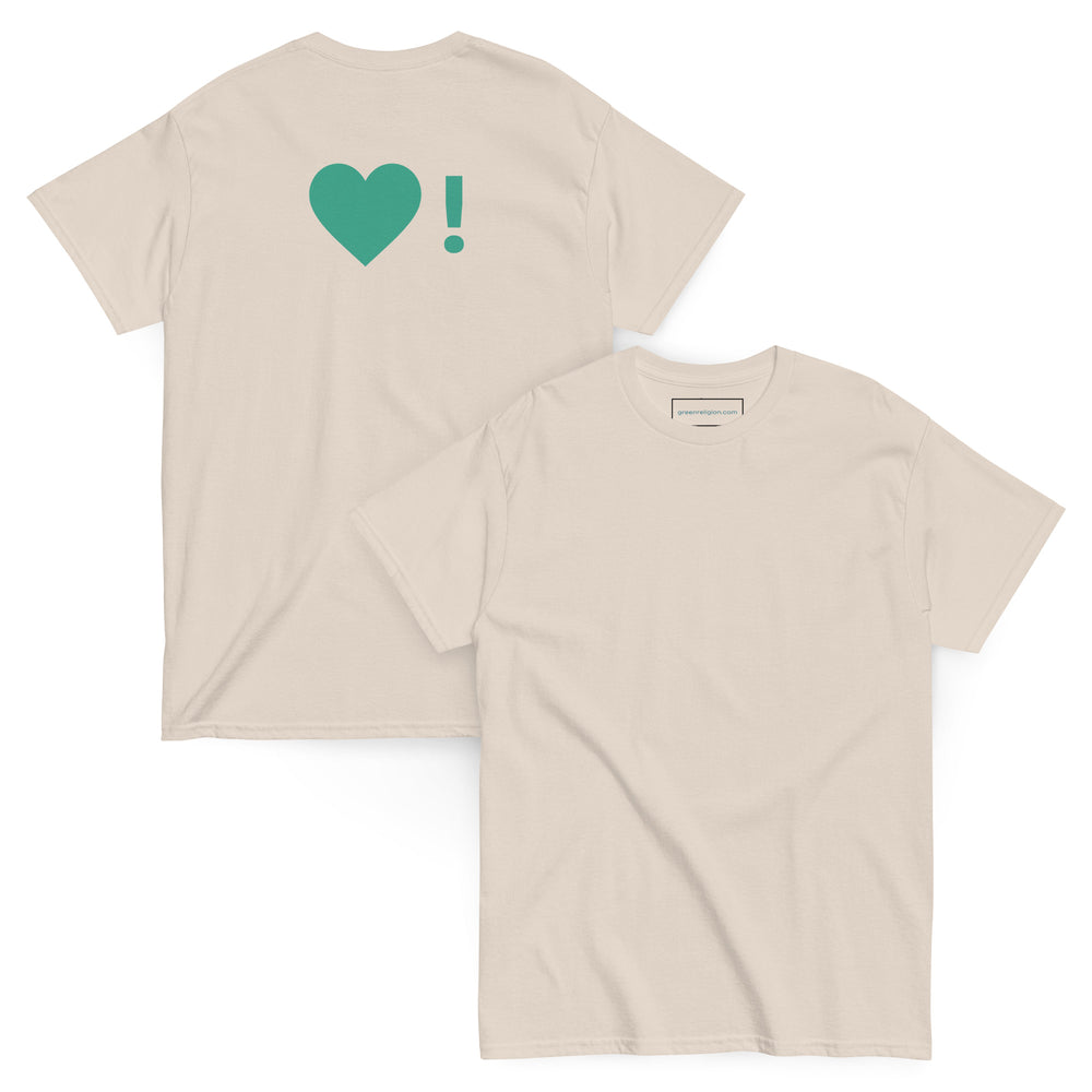 GREEN RELIGION · Spoken Leaf · Green Heart! · Unisex Cotton Classic Tee