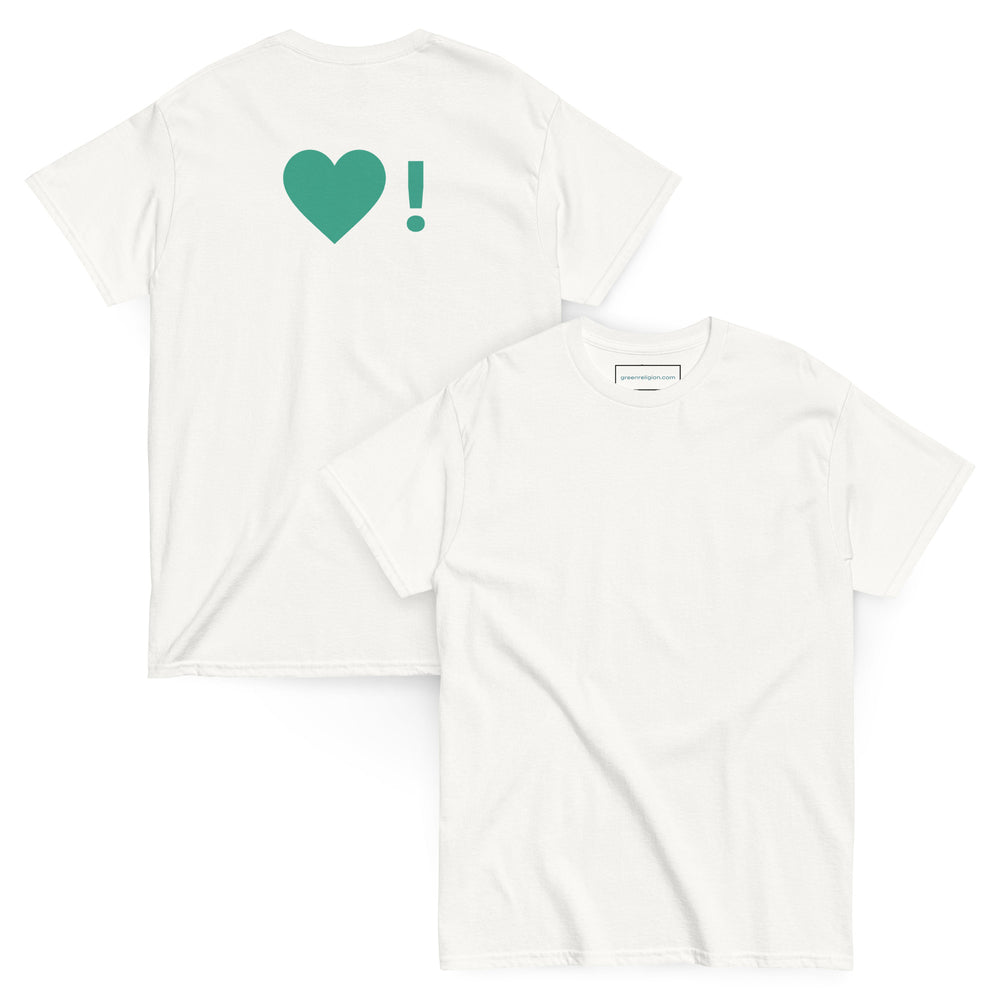 GREEN RELIGION · Spoken Leaf · Green Heart! · Unisex Cotton Classic Tee