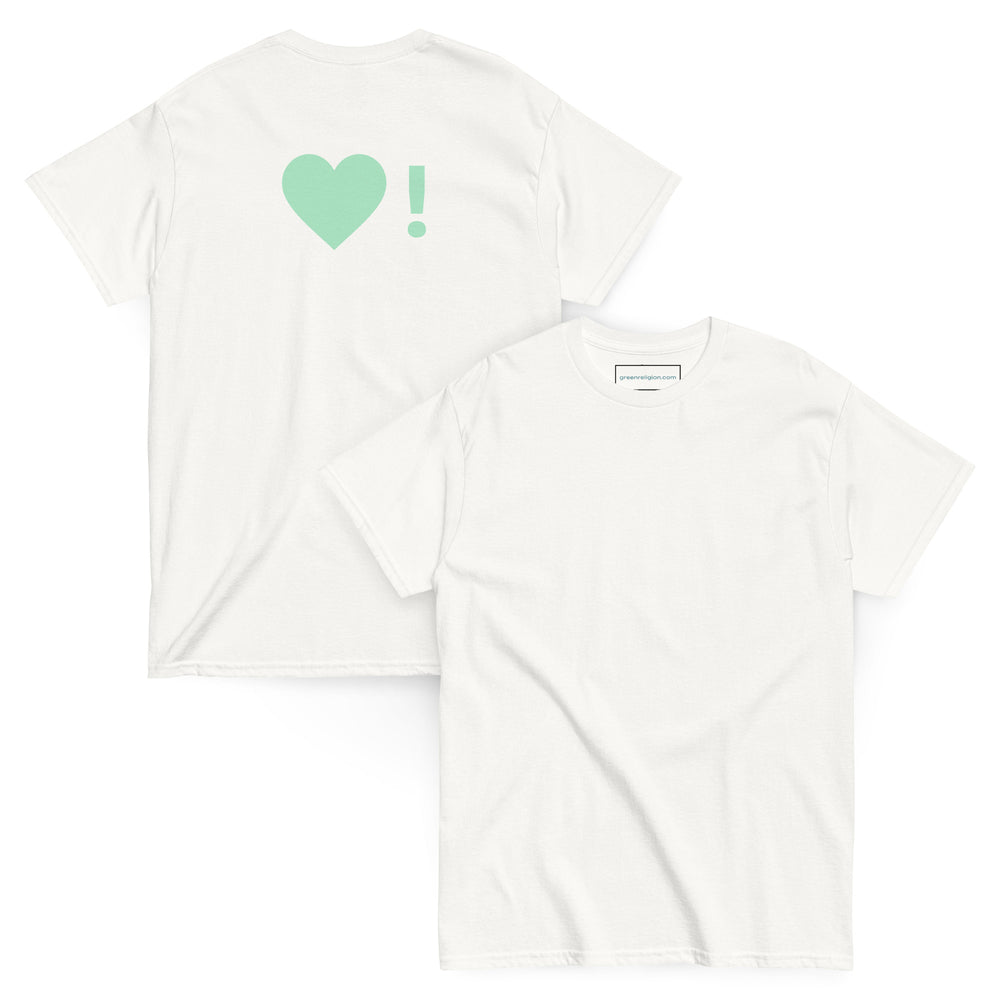 GREEN RELIGION · Spoken Leaf · Green Heart! Springs · Unisex Cotton Classic Tee