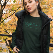 GREEN RELIGION · SPOKEN LEAF · Café Vert · Unisex Cotton Long Sleeve Tee
