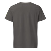 GREEN RELIGION · TRUE TREES · “Ring Field” · Lime-Plum · Unisex Organic Mid-Light T-Shirt