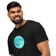 GREEN RELIGION · SPOKEN LEAF · “AQUA MOON” · Unisex Organic Mid-Light T-Shirt
