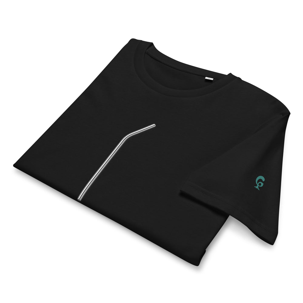 GREEN RELIGION · SPOKEN LEAF · Stainless Straw · Unisex Organic Mid-Light T-Shirt