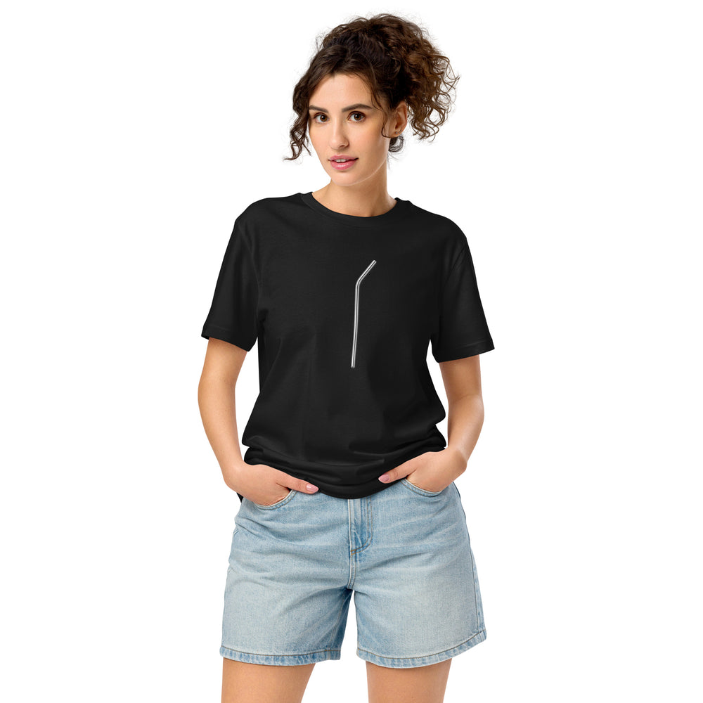 GREEN RELIGION · SPOKEN LEAF · Stainless Straw · Unisex Organic Mid-Light T-Shirt