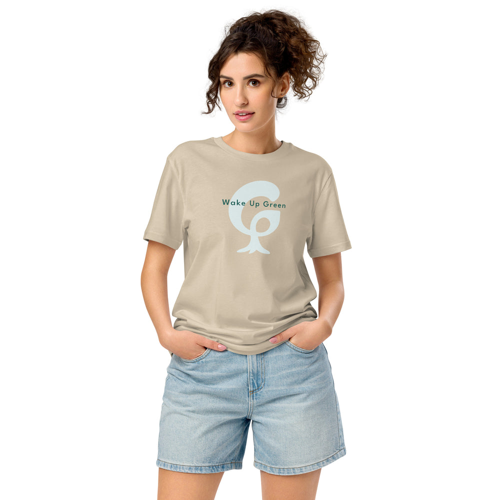 GREEN RELIGION · Origin G · “Wake Up Green” · Unisex Organic Mid-Light T-Shirt