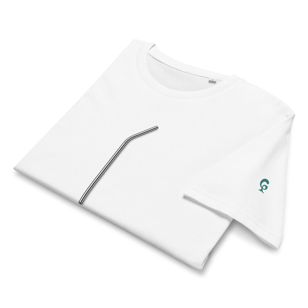 GREEN RELIGION · SPOKEN LEAF · Stainless Straw · Unisex Organic Mid-Light T-Shirt