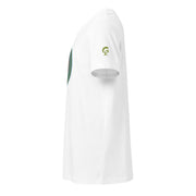 GREEN RELIGION · TRUE TREES · “Ring Field” · Orange-Jade · Unisex Organic Mid-Light T-Shirt