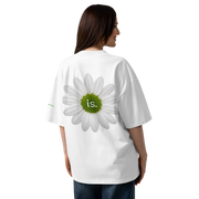 GREEN RELIGION · DAISY “is.” · Oversized Organic T-Shirt