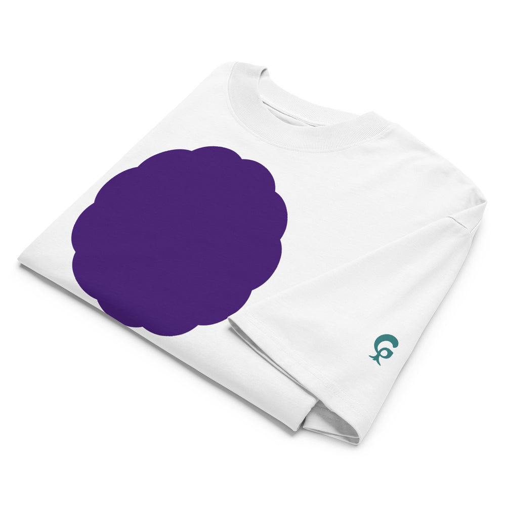 GREEN RELIGION · Origin G · “Tree One” · Purple · Oversized Organic T-Shirt