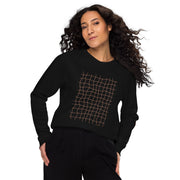 RELIGIÓN VERDE · HOJAS DE JUEGO LIBRE · “Earth Net Terra” · Sudadera unisex orgánica raglán