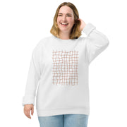 RELIGIÓN VERDE · HOJAS DE JUEGO LIBRE · “Earth Net Terra” · Sudadera unisex orgánica raglán